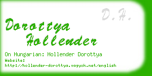 dorottya hollender business card